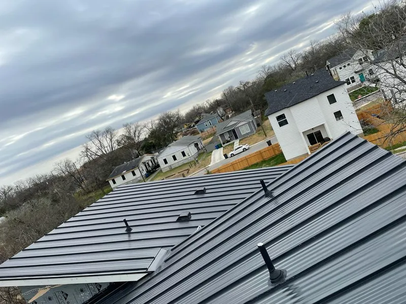 Standing seam metal roof panels with vents for Skylight Repair in Marlin